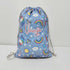 Personalised Rainbow Printed Drawstring Bag & Pencil Pouch Kids Combo